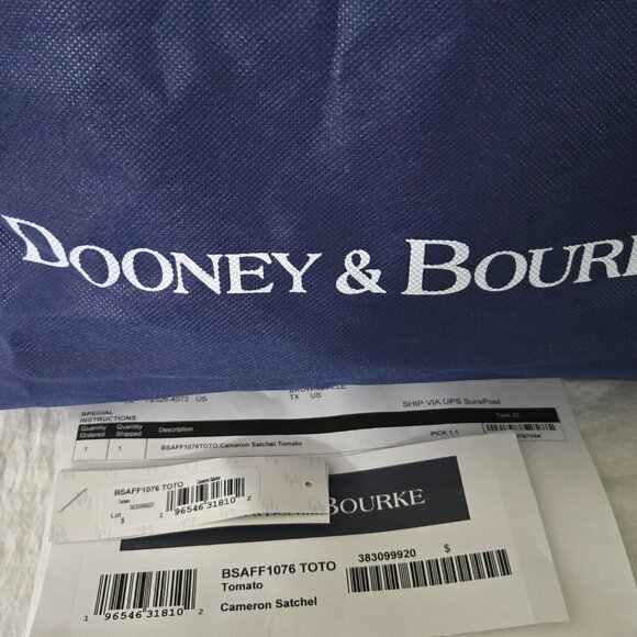 Dooney & Bourke Saffiano Cameron Satchel Crossbody - Picture 9 of 9